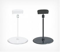 Ценникодержатель BASE-XL-CLIP на круг.подставке Ø-90 ножка 100 мм — шарнирный ценникодержатель на круглой подставке,